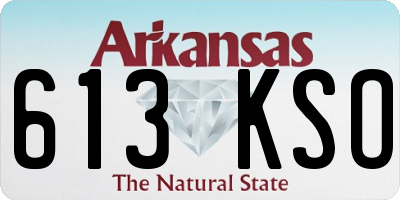 AR license plate 613KSO
