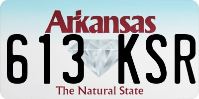 AR license plate 613KSR