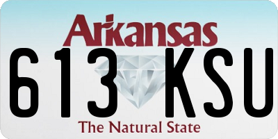 AR license plate 613KSU