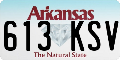 AR license plate 613KSV