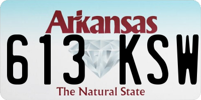 AR license plate 613KSW
