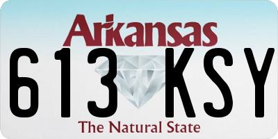 AR license plate 613KSY