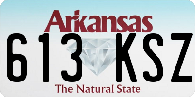 AR license plate 613KSZ