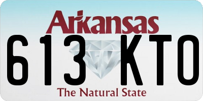 AR license plate 613KTO