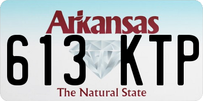 AR license plate 613KTP