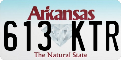 AR license plate 613KTR