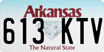 AR license plate 613KTV