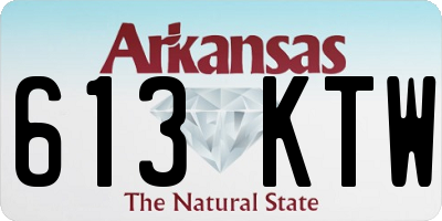 AR license plate 613KTW