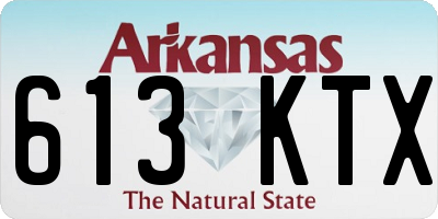 AR license plate 613KTX