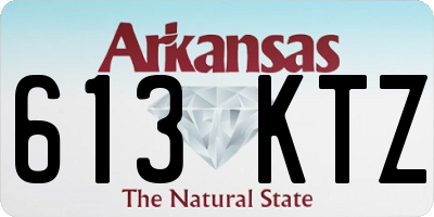 AR license plate 613KTZ