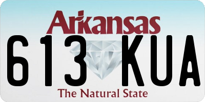 AR license plate 613KUA