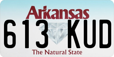 AR license plate 613KUD