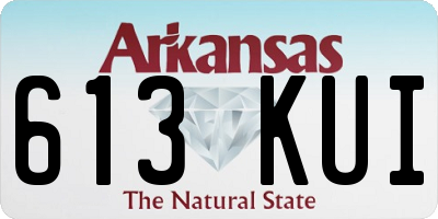 AR license plate 613KUI
