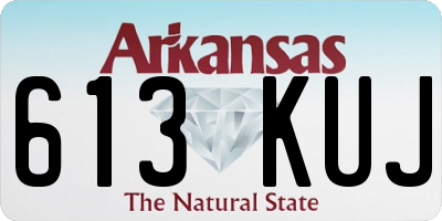 AR license plate 613KUJ