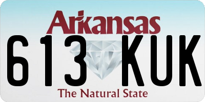 AR license plate 613KUK