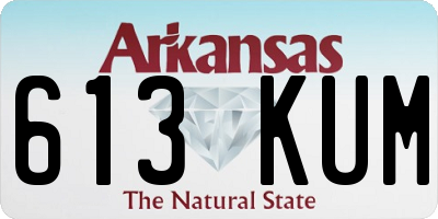 AR license plate 613KUM