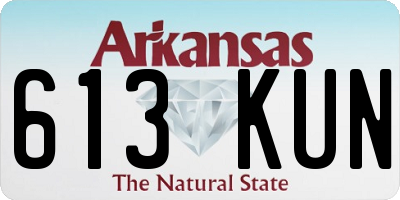 AR license plate 613KUN