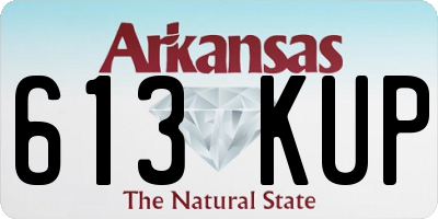 AR license plate 613KUP