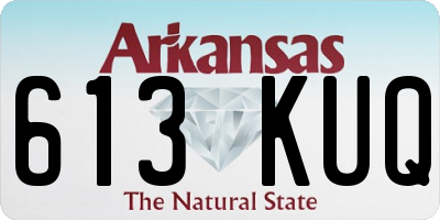 AR license plate 613KUQ