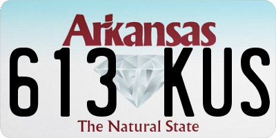 AR license plate 613KUS