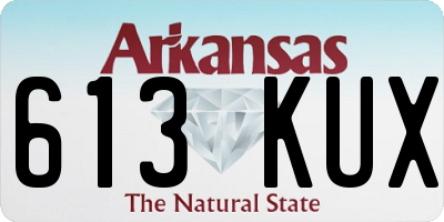 AR license plate 613KUX