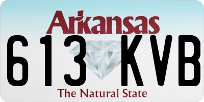 AR license plate 613KVB