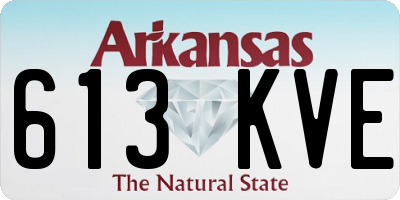 AR license plate 613KVE