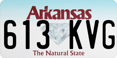 AR license plate 613KVG