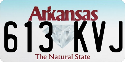 AR license plate 613KVJ