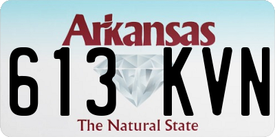 AR license plate 613KVN