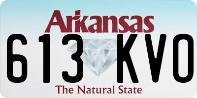 AR license plate 613KVO