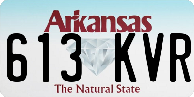 AR license plate 613KVR