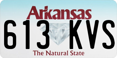 AR license plate 613KVS