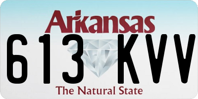 AR license plate 613KVV