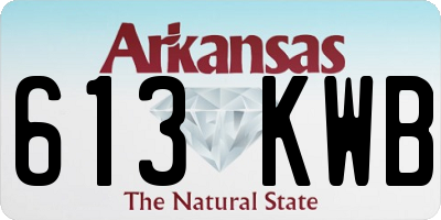 AR license plate 613KWB