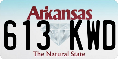 AR license plate 613KWD