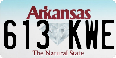 AR license plate 613KWE