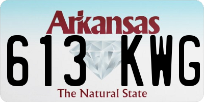 AR license plate 613KWG