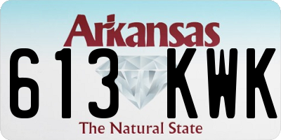 AR license plate 613KWK