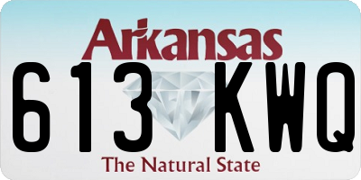 AR license plate 613KWQ