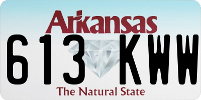 AR license plate 613KWW