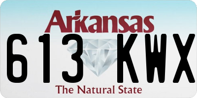 AR license plate 613KWX