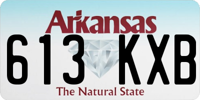 AR license plate 613KXB
