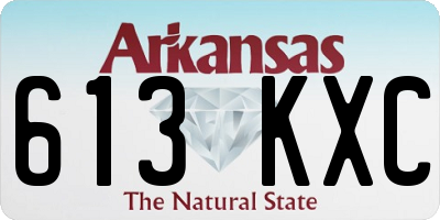 AR license plate 613KXC