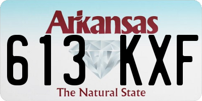 AR license plate 613KXF