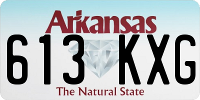 AR license plate 613KXG