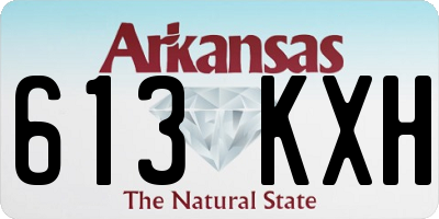 AR license plate 613KXH