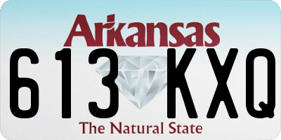 AR license plate 613KXQ