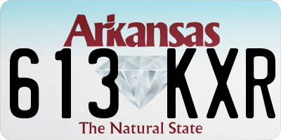 AR license plate 613KXR
