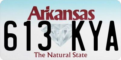 AR license plate 613KYA